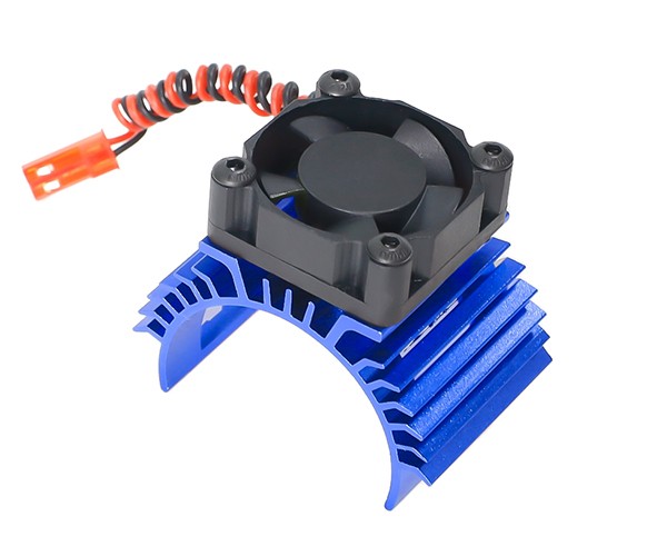 Aluminum Cooling Fan Motor Heatsink 36mm 540 550 3650 3660 3674 For 1/8 1/10 Rc Tamiya Rc Car Blue