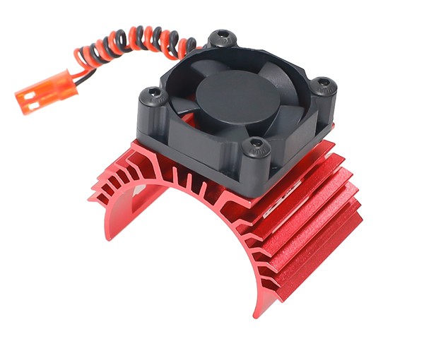 Aluminum Cooling Fan Motor Heatsink 36mm 540 550 3650 3660 3674 For 1/8 1/10 Rc Tamiya Rc Car Red