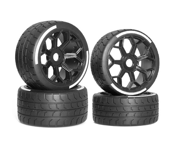 Tire & Rim Set 53/107 42/100 2.9 Ara550073 Ara550062 17mm Hex For Rc 1/7 Arrma Felony 6s Blx Ara7617v2t2 