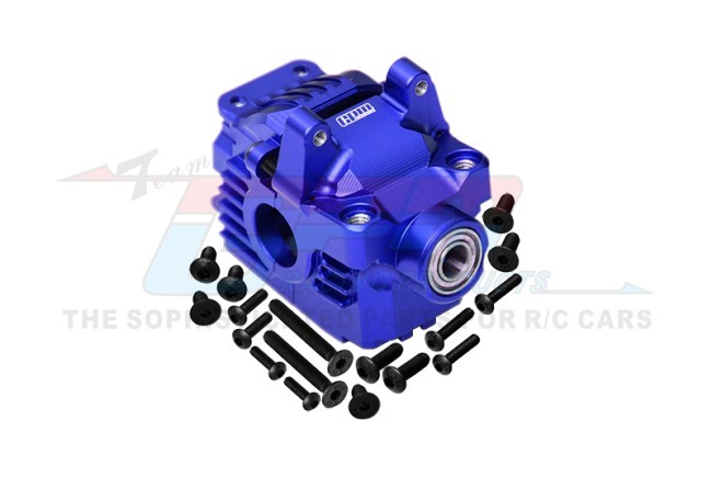 Gpm RUS4012N 7075 Alloy Front Differential Housing Larger Inner Bearings 6881 For Traxxas 1/10 Rustler Slash Hoss Ruslter Stampete 1/7 Xo-1 Blue