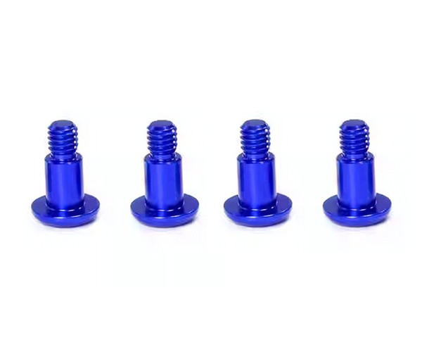 Aluminum M3 M4 X 11mm King Pin For Tamiya 1/10 Tt02 Tt02b Rc Car Buggy Blue M3