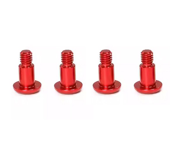 Aluminum M3 M4 X 11mm King Pin For Tamiya 1/10 Tt02 Tt02b Rc Car Buggy Red M4