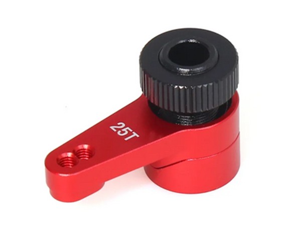 Aluminum Servo Horn - 25t Axi231026 For Axial 1/10 Rbx10 Ryft 4wd Rock Bouncer Axi03009 Axi03005 Red