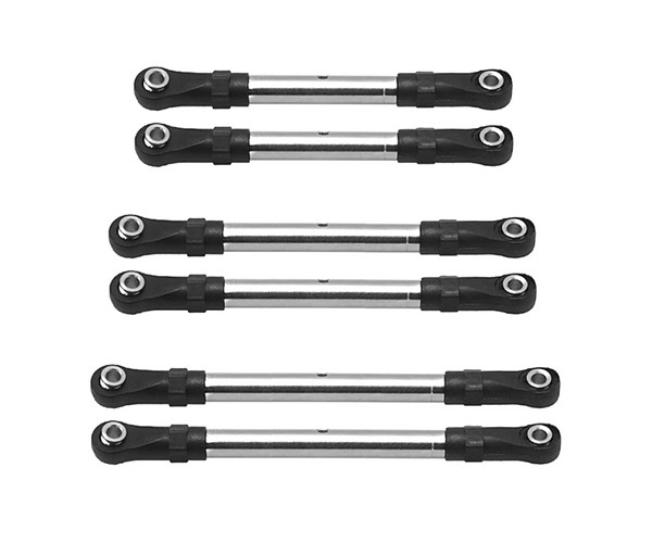 Stainless Steel Turnbuckles Linages Set 3745 For Traxxas 1/10 Slash 2wd 58034-8 