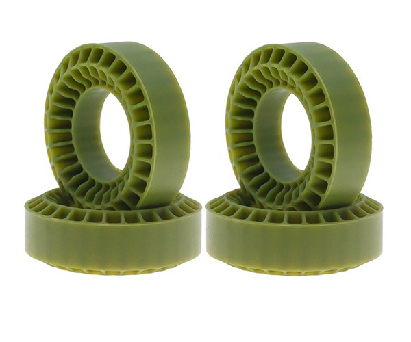 Rubber Tire Silicon Insert 1.0 Inch 55 X 20mm For 1/18 1/24 Crawler Truck Ax24 Scx24 Trx-4m Army Green