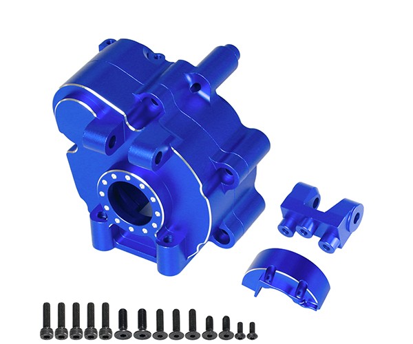 Aluminum Center Gearbox Case Ara310930 For 1/5 Rc Arrma Kraton Outcast 8s Blx Monster Blue