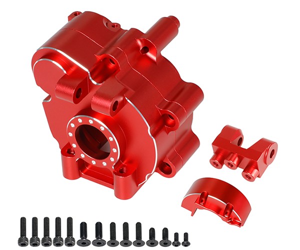 Aluminum Center Gearbox Case Ara310930 For 1/5 Rc Arrma Kraton Outcast 8s Blx Monster Red