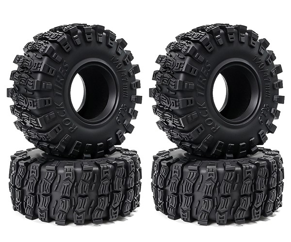 Rubber Tire 1.9inch 120mm X 47mm For 1/10 Rc Crawler Axial Racing Scx10 Traxxas Trx-4 Truck 