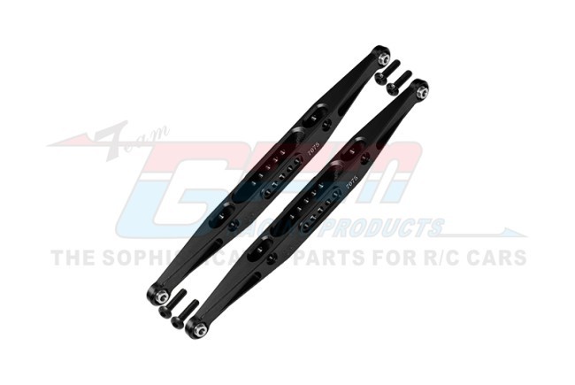 Gpm BR014LN 7075 Alloy Rear Lower Trailing Arms Los234003 For Losi 1/10 Baja Rey / Rock Rey / Hammer Rey U4 Black