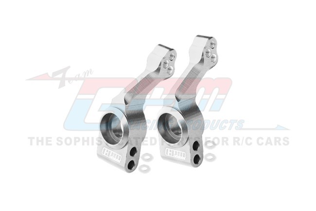 Gpm SLA2W022N 7075 Alloy Rear Stub Axle Carriers 1952 For 1/10 Traxxas Slash Raptor R Rustler  Hoss Truck Silver