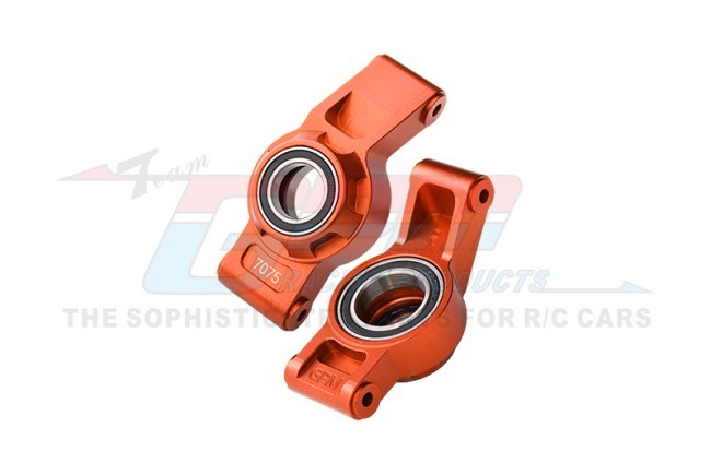 Gpm XRT022 7075 Alloy Rear Hub Stub Axle Carriers With Three Oversize Bearing 7852 For Traxxas 1/5 X-maxx 6s 8s / 1/6 Xrt 8s Monster Orange