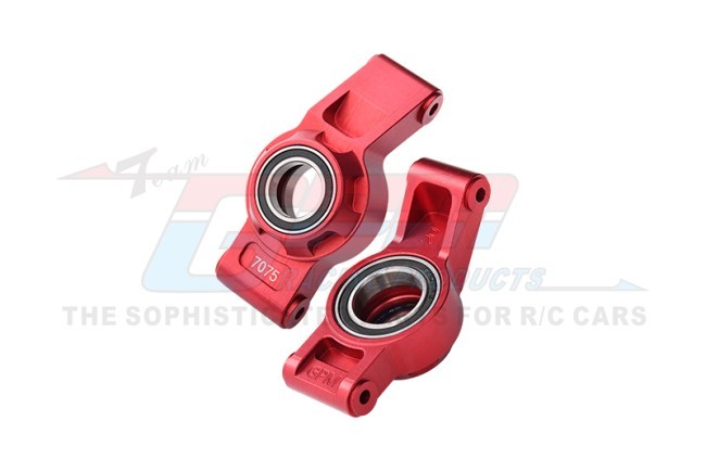 Gpm XRT022 7075 Alloy Rear Hub Stub Axle Carriers With Three Oversize Bearing 7852 For Traxxas 1/5 X-maxx 6s 8s / 1/6 Xrt 8s Monster Red