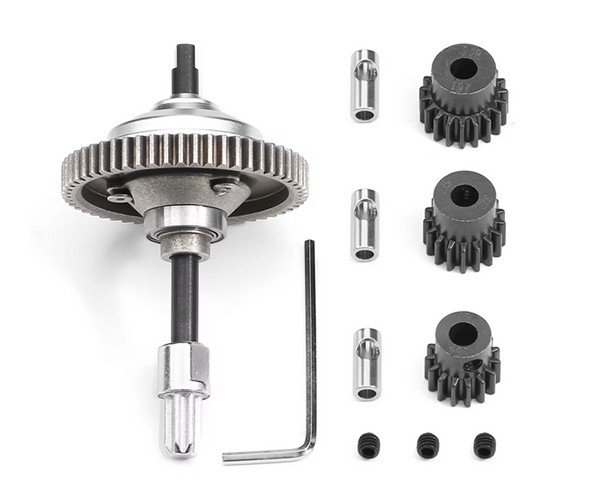 Steel Pinion Gear 15 17 19t W. Center Differential Kit Aluminum Carrier 6780 For 1/10 Traxxas Raptor R Ford Fiesta Hoss Rustler Slash 4x4 Stampede 