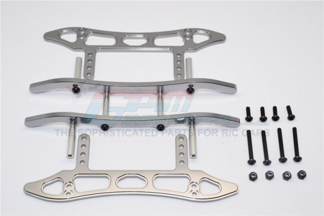 Alloy Chassis Sled Guard Axial Scx10 Gun Silver
