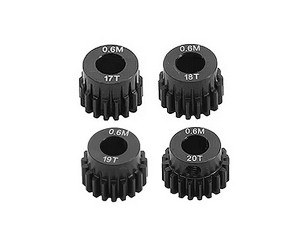 HARD STEEL M0.6 5mm BORE MOTOR PINION GEAR SET 17T - 28T  FOR 1/10 1/12 RC CAR