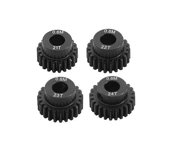 Hard Steel M0.6 5mm Bore Motor Pinion Gear Set 17t - 28t  For 1/10 1/12 Rc Car 21t - 24t