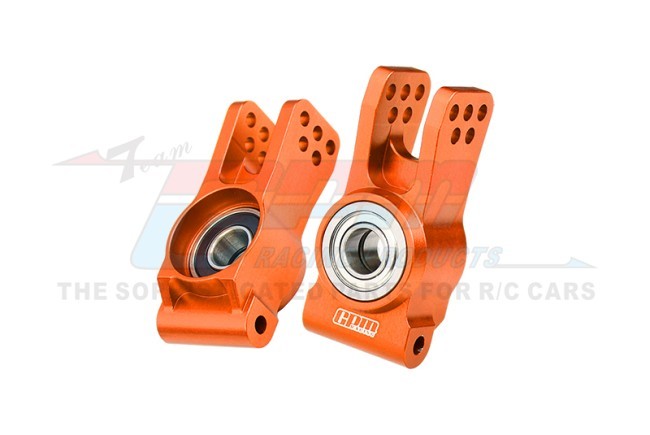 Gpm LUX022 7075 Alloy Rear Hubs Larger Inner Bearings Los254076 For Losi 1/6 8ight-x / 1/8 8ight-xe Xte Buggy Orange