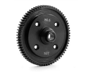 STEEL M0.6 GEAR DIFFERENTIAL SPUR GEAR - 70T 22050 FOR 1/10 TAMIYA XV-02 RC CAR