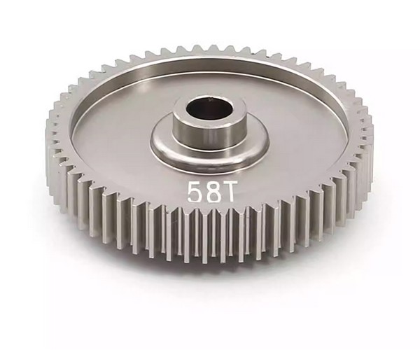 Aluninum 7075 Spur Gear 55t / 58t / 61t For Tamiya 1/10 Rc Tt-01 Type-e Tt-01d Car 58t