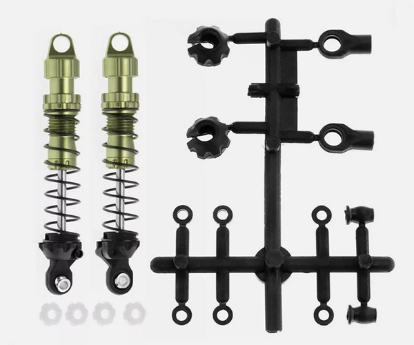 Aluminum Oil Damper Set - 80mm For 1/10 Axial Scx-10 Traxxas Trx-4 Trx-6 Crawler Green