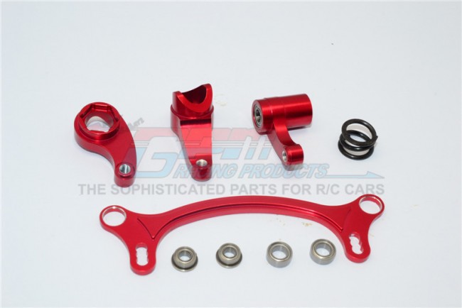 Gpm EX048 Alloy Steering Assembly 1/10 Rc Axial Exo Terra Buggy Red