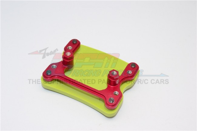 Aluminium And Plastic Front/rear Skid  Plate Mount Gmade Sawback Red