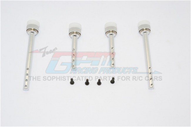 Gpm SW201FR Aluminium Front+rear Magnet Body Post Gmade R1 Rock Buggy Silver