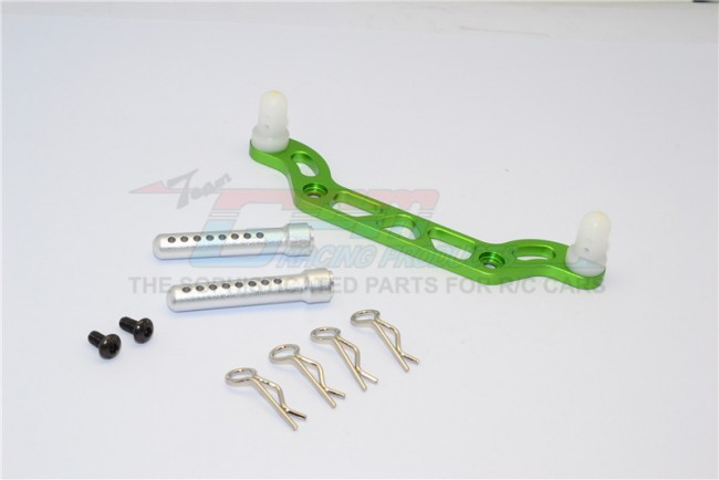 Gpm CK032F Aluminium Front Body Mount With Delrin Posts 1/10 Rc Hpi Crawler King Green