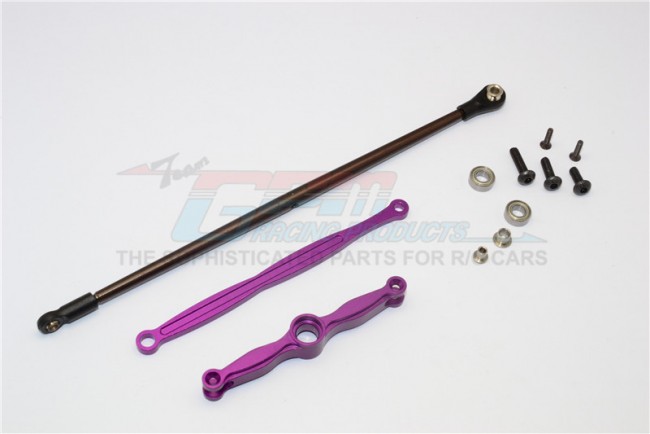 Aluminium Suspension Rod & Spring Steel Thread Shaft  Hpi Crawler King Purple