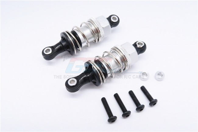 Gpm SP3050F/RPBT Aluminium Front/rear Adjustable Shocks (50mm) With Plastic Ball Top Hpi Sport 3 Flux Silver