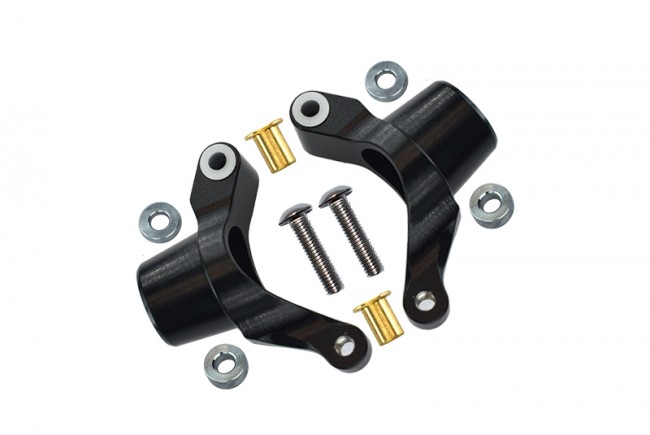 Gpm GF022 Aluminium Front Knuckle Arm Set Tamiya Gf-01 Black