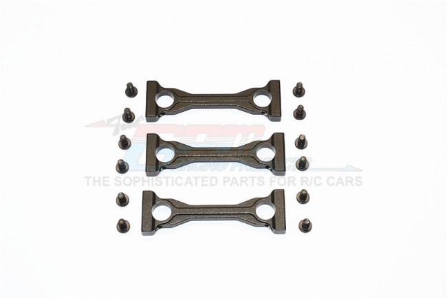 Gpm TRU009 Alloy Middle Chassis Mount With Screws  - 3pcs Set For Tamiya King Haule /globe Liner  /ford Aeromax Black