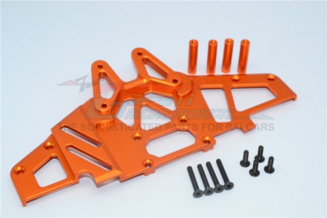 Gpm YTL015L Aluminium Front Clip & Skid Plate 1/8 Rc Axial Yeti Xl Monster Orange