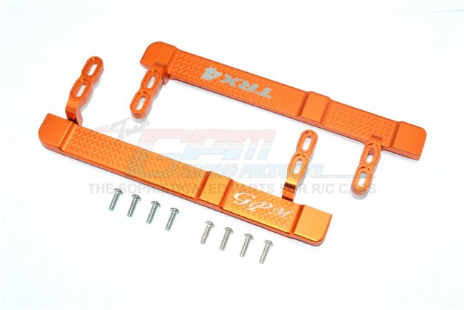 Aluminum Side Steps 1/10 Trx4 Defender Trail Crawler Orange