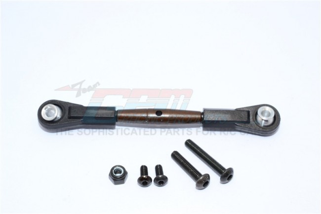 Gpm Ytl024a-oc Spring Steel Adjustable Servo Tie Rod  With Black Plastic Ends Axial Yeti Xl Monster Black