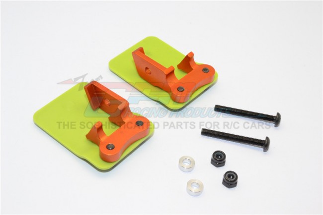 Gpm Aluminium Plastic Rear Axle Protector Mount (l&r) 1/8 Axial Yeti Xl Monster Orange