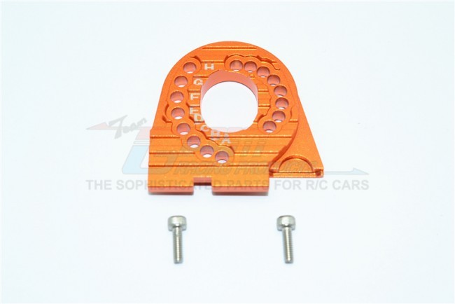 Gpm TRX4018 Aluminum Motor Mount Plate With Heat Sink Fins 1/10 Trx4 Defender Trail Crawler Orange