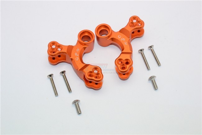 Gpm MAN028 Aluminum Front Or Rear Adjustable Damper Mount Arrma 1/8 Kraton 6s Orange