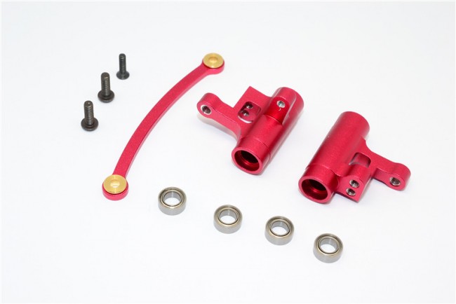 Alloy Steering Assembly With Bearings Team Losi Mini Eight Buggy Red