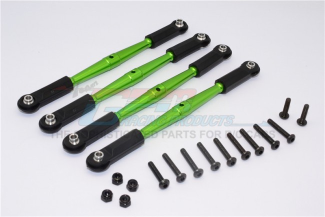 Aluminium Rear Anti-thread Tie Rod 121mm For 308mm Wheelbase Vaterra K5 Blazer Ascender Green