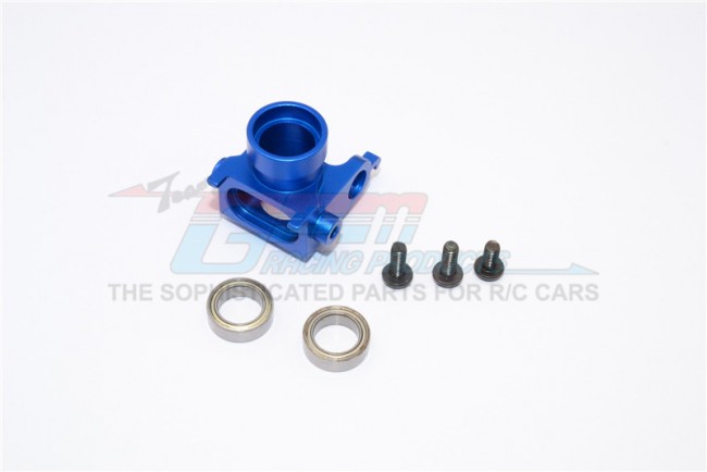 Gpm KM048 Aluminium Steering Assembly With Bearings Kyosho Motorcycle Blue