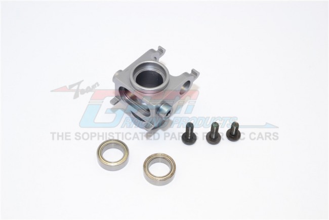 Gpm KM048 Aluminium Steering Assembly With Bearings Kyosho Motorcycle Gun Silver
