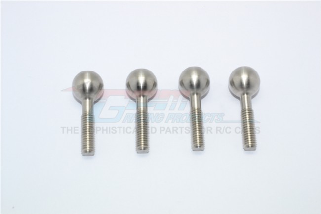 Stainless Steel Pillow Ball For Front Knuckle Arms Thunder Tiger Truck Mt4-g5 6406f Original