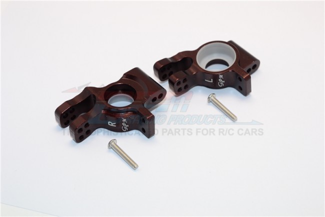Aluminum Rear Knuckle Arms Thunder Tiger Truck Mt4-g5 6406f Brown