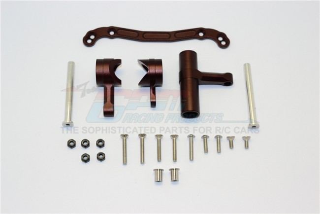 Alloy Steering Assembly Thunder Tiger Truck Mt4-g5 6406f Brown