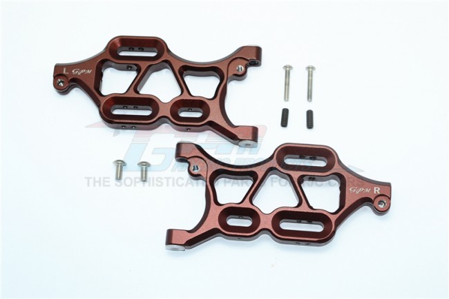 Aluminum Front Lower Arms Thunder Tiger Truck Mt4-g5 6406f Brown