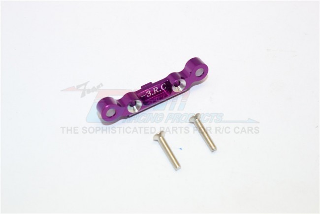 Alloy Rear Arm Bulk (3 Deg) For Rear  Gear Box Kyosho Mini Inferno Purple