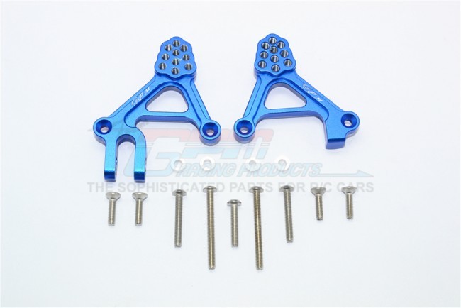 Aluminum Adjustable Front Damper Mount 1/10 Trx4 Defender Trail Crawler Blue