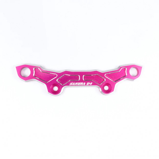 3racing SAK-D4823 Aluminum Upper Bumper For Sakura Sakura D4 Awd Rwd Car Pink