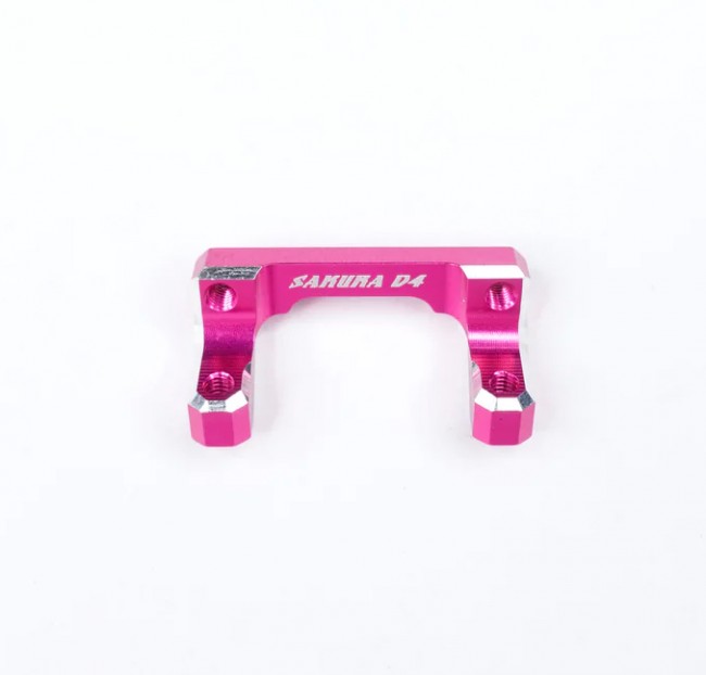 3racing Sak-d4844 Rear Battery Holder(pink) For 1/10 Rc Sakura D4 Awd Rwd Drift Car Pink